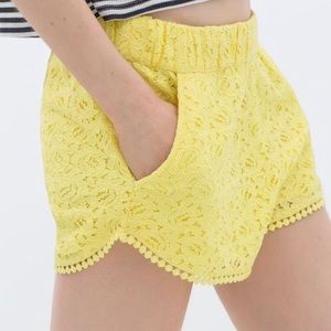 Zara Yellow Shorts
